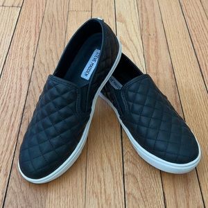 Black Steve Madden Slip On Sneakers 8.5